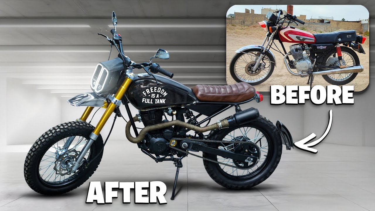 Honda CG125 Full Custom Build | From Stock to Unique Motorcycle (Part 2)