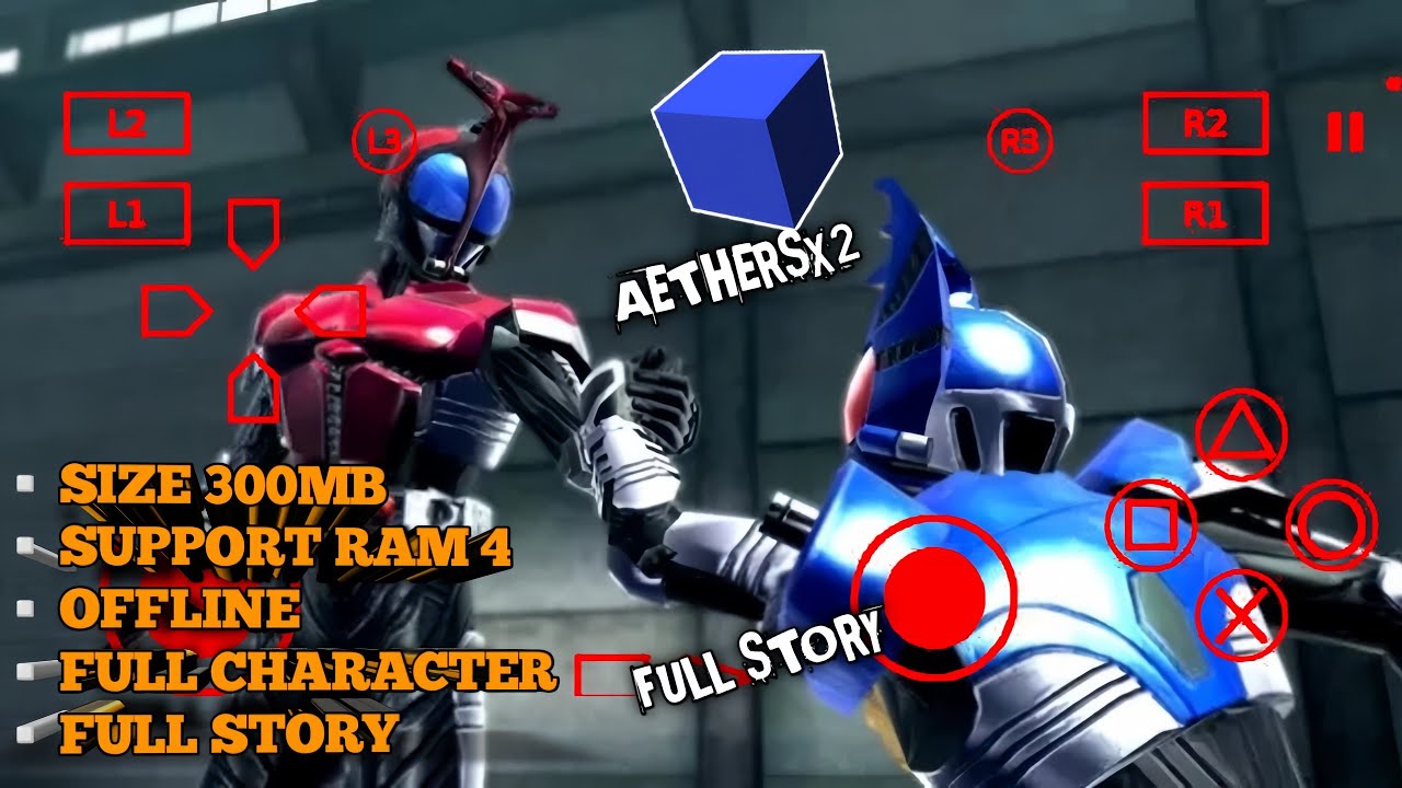 Terbaru ❗Download+Setting Kamen Rider Kabuto Di AetherSx2|30-60fps! 