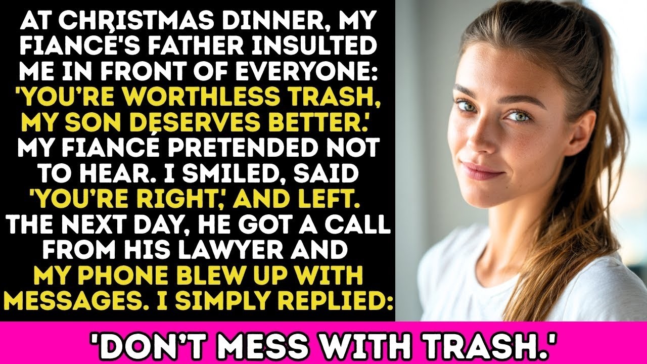 At Christmas Dinner, My Fiancé's Father Called Me 'Street Trash,' But I Had The Last Word.