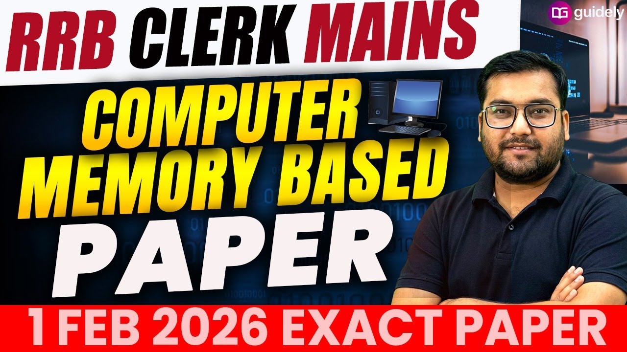 IBPS RRB Clerk Mains 2025 | Computer Memory Based Paper Analysis | RRB Clerk Mains 2026 | Rohit Sir