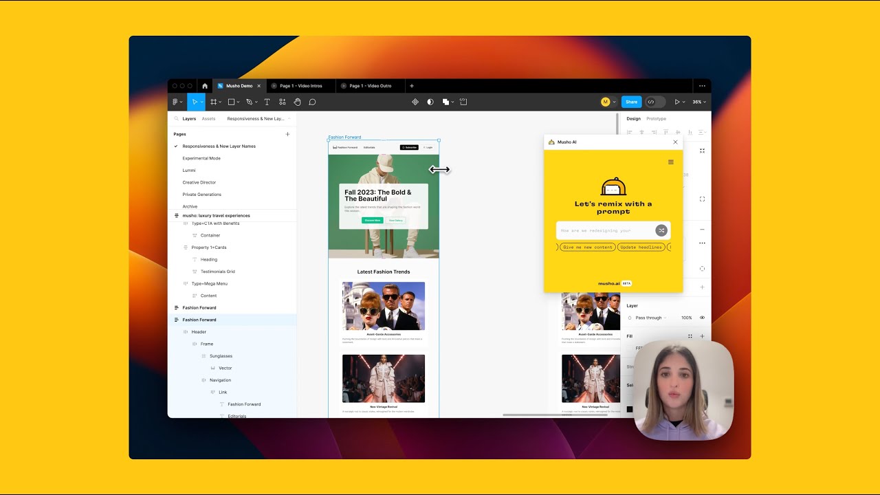 New In Musho: Responsiveness and Improved Layer-Naming