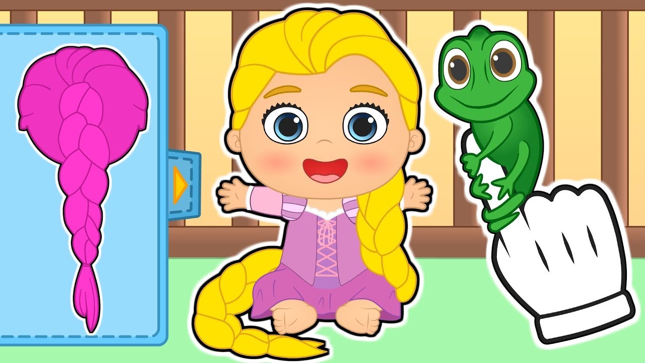 👶 BEBÉ LILY 👶 Disfraz de la princesa de la torre |  Dibujos animados educativos para niños