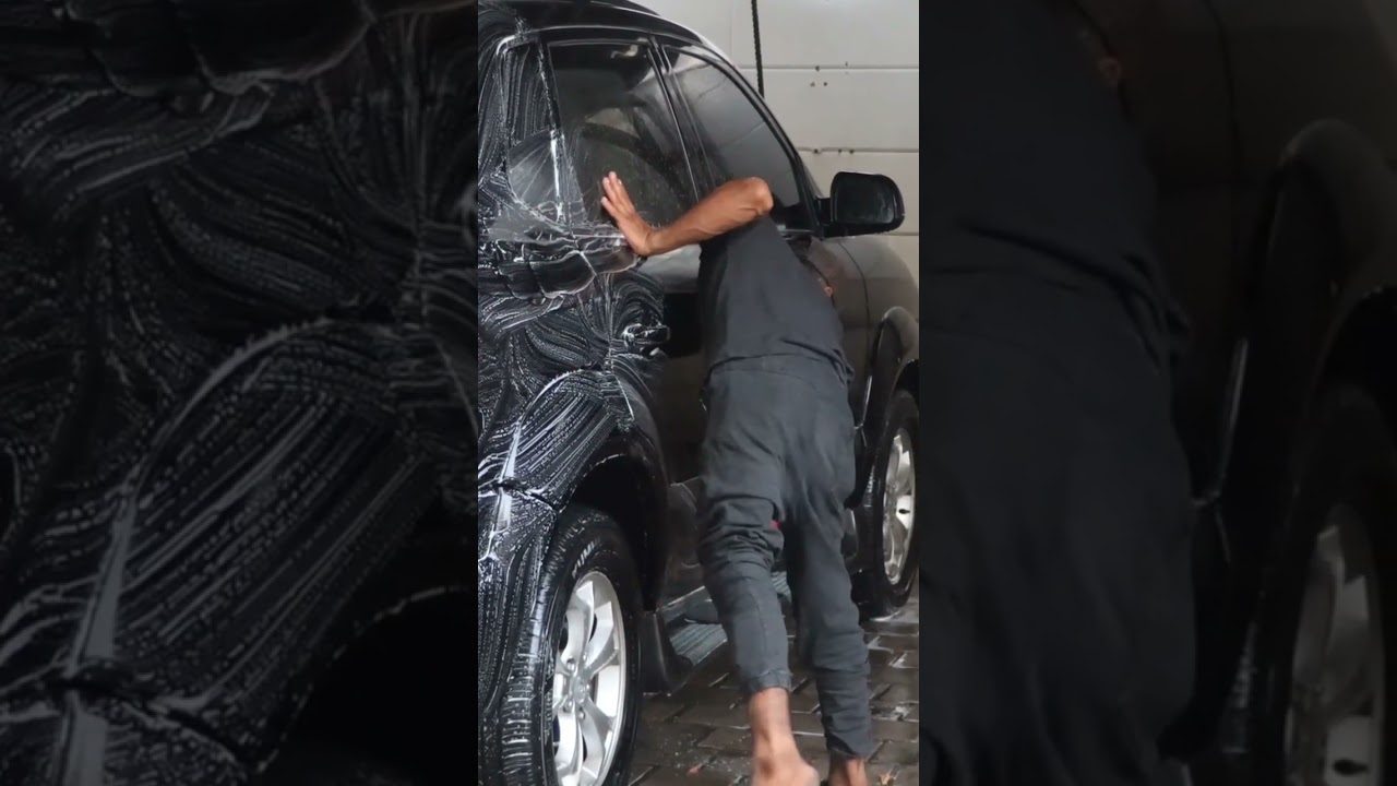 How to wash a car #car #blippi #carwash #asmr #automobile #carwash_fyc #carwashasmr #carwashlife