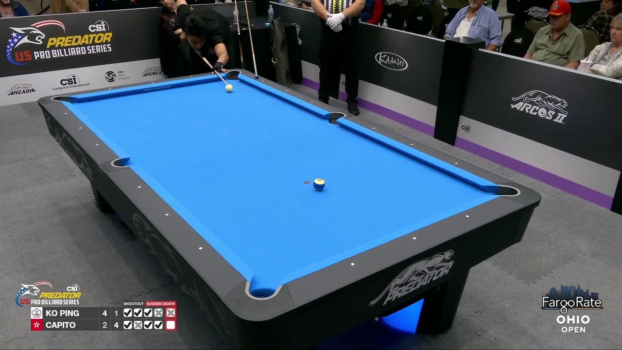 Robbie Capito vs. Ko Ping Chung ▸ 2022 FargoRate Ohio Open ▸ Predator Pro Billiard Series