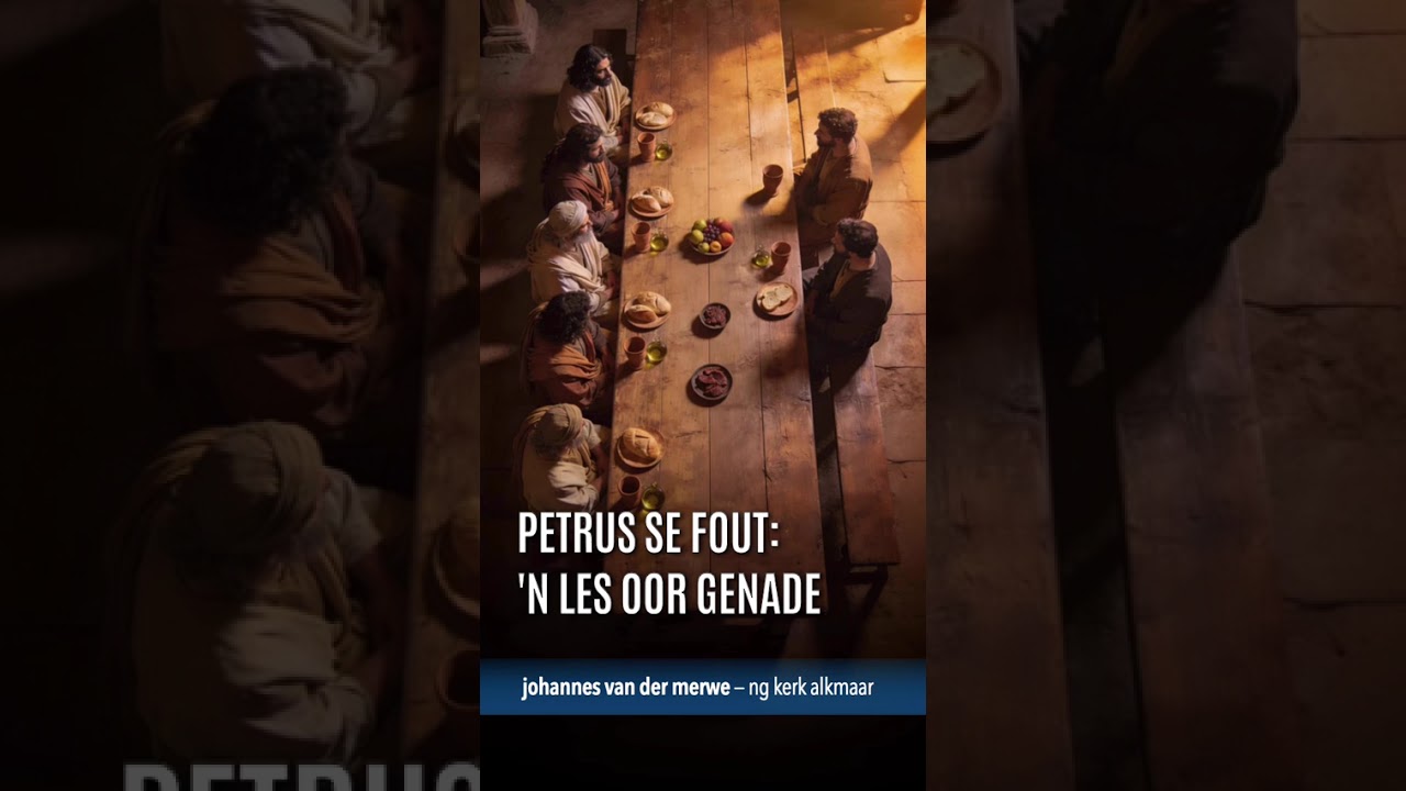 Petrus se fout: 'n les in genade - oordenking deur johannes vd merwe - ng kerk alkmaar