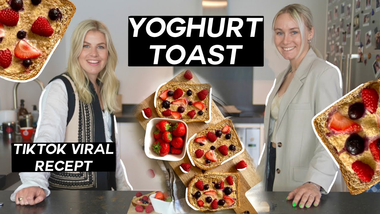 EEN VIRAL TIKTOK RECEPT MAKEN! YOGHURT TOAST !😍