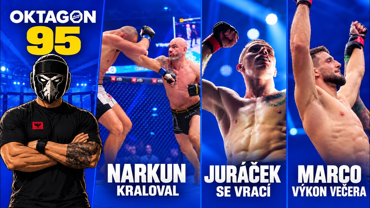 Narkun kraloval, Jur&aacute;ček se dok&aacute;zal vr&aacute;tit a Nov&aacute;k předvedl v&yacute;kon večera Oktagon 95 a jeho v&yacute;sledky