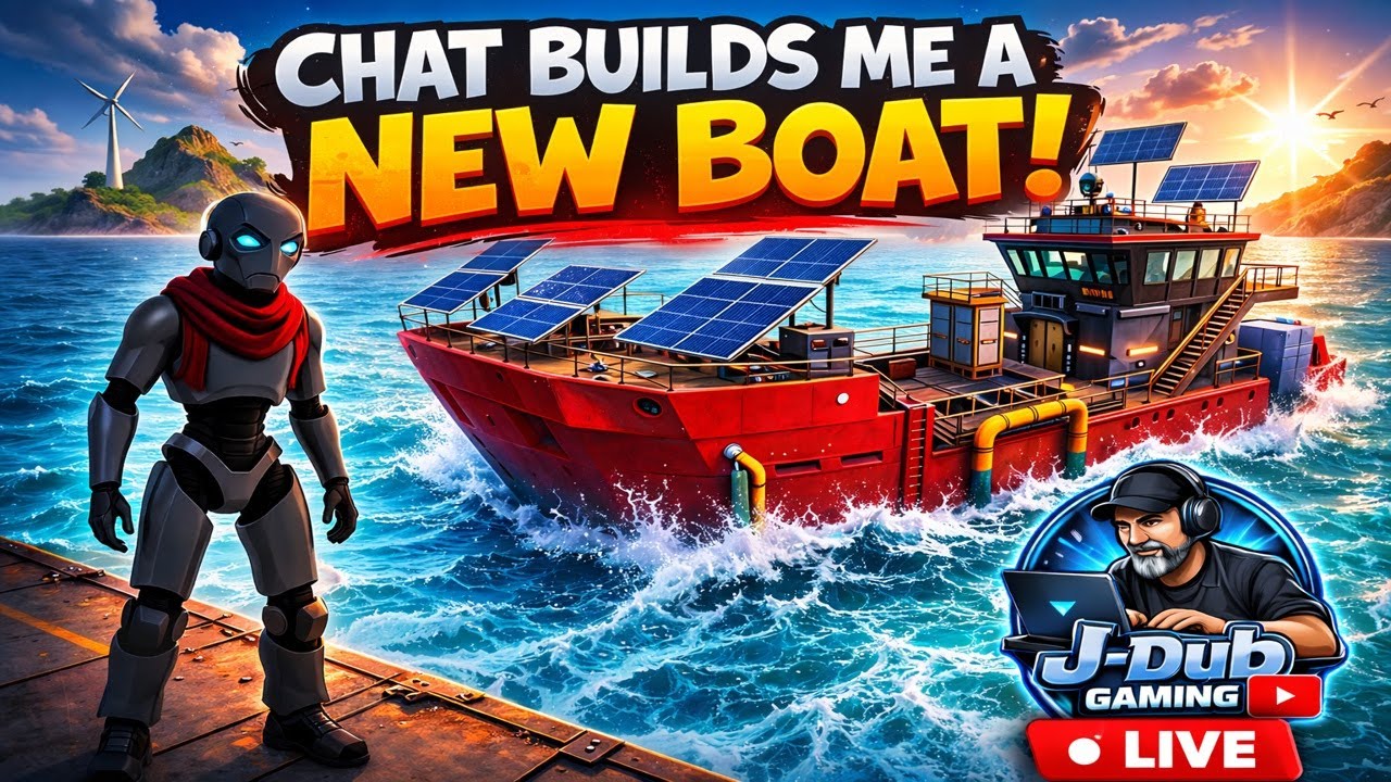 CHAT BUILDS MY NEW BOAT LIVE! 🚢 | The Last Caretaker