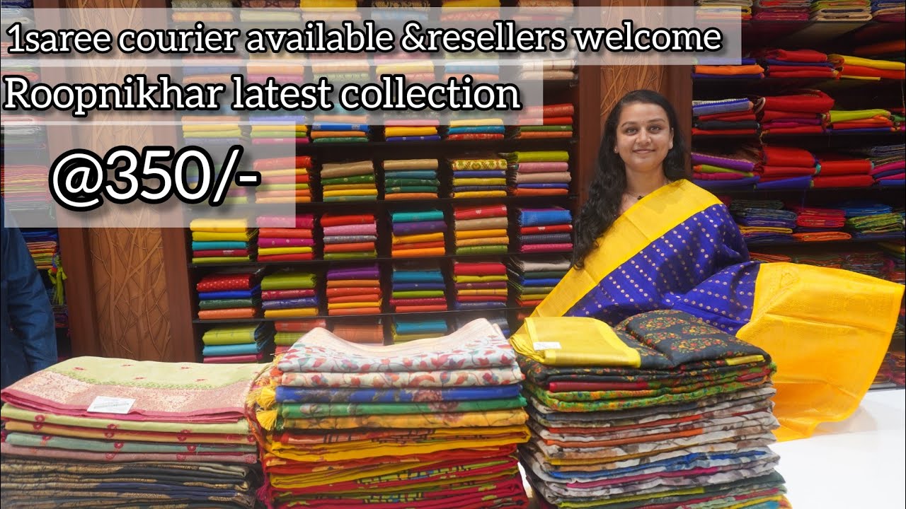 Roopnikhar Nx Latest trending collection sarees at 350\- | 1saree courier at wholesale rates