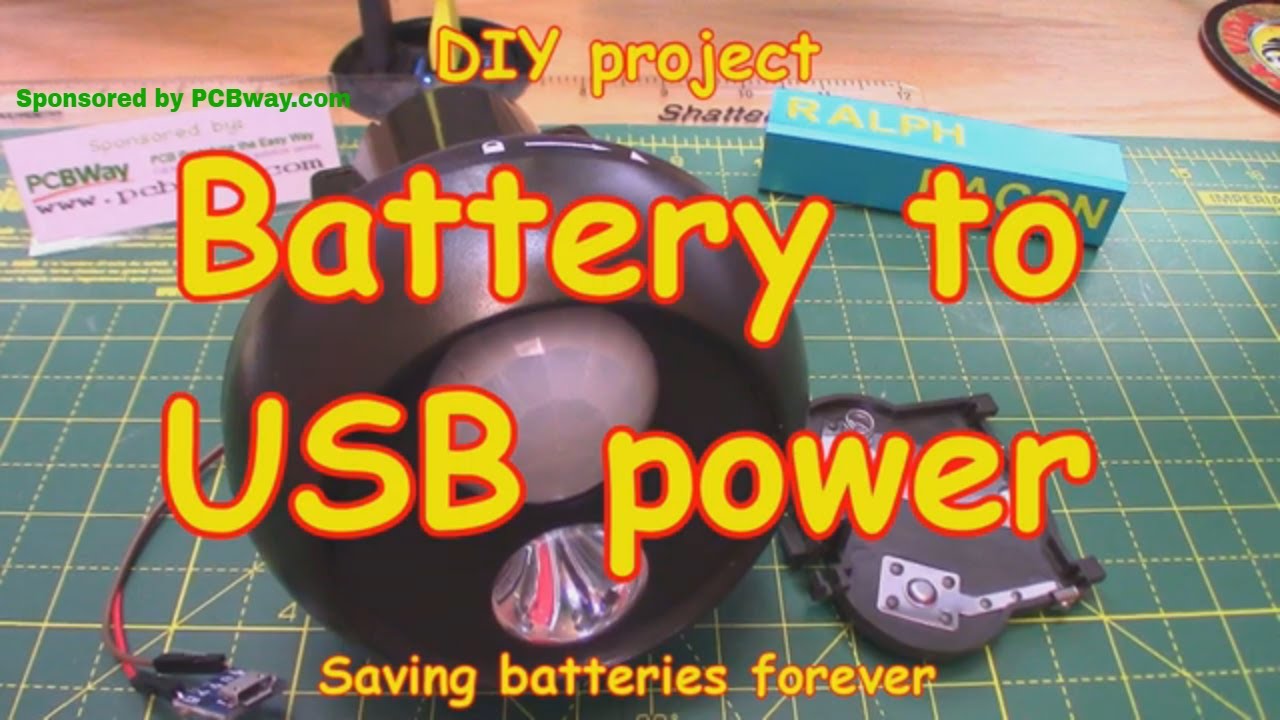 #126 Простой способ преобразования питания от батареи в питание от USB (мини-проект)