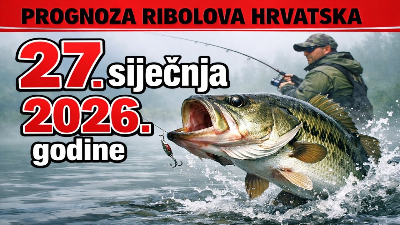 PROGNOZA KREVA u Hrvatskoj na 27. siječnja 2026. Baci sve i na pecanje!