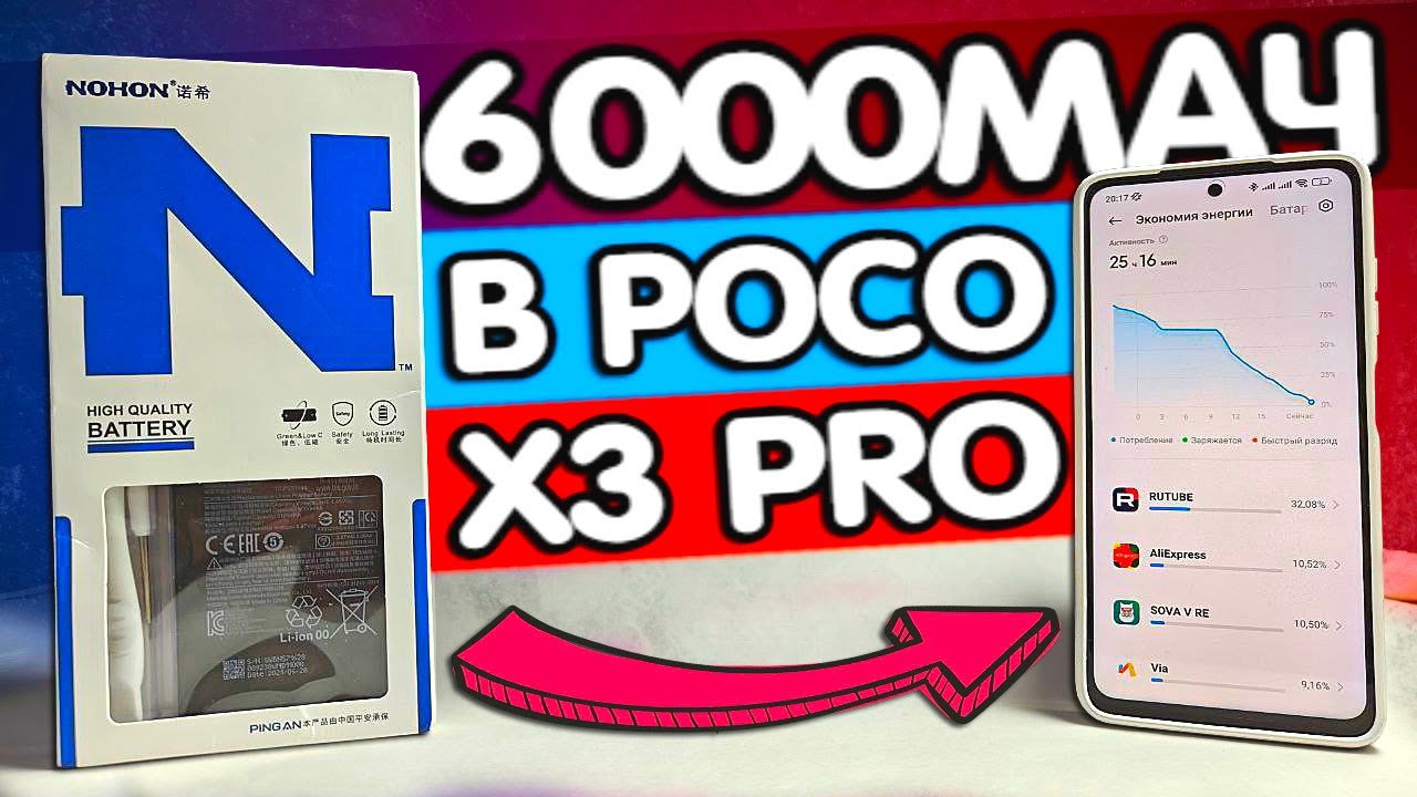 6000мАч в POCO X3 PRO в 2024 году 🔥 Вторая жизнь лучшего смартфона Xiaomi ⚡️