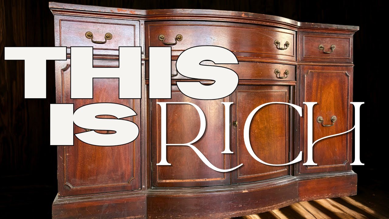 THE POTENTIAL WAS HIDDEN! | *FREE* VINTAGE BUFFET TRANSFORMATION!!
