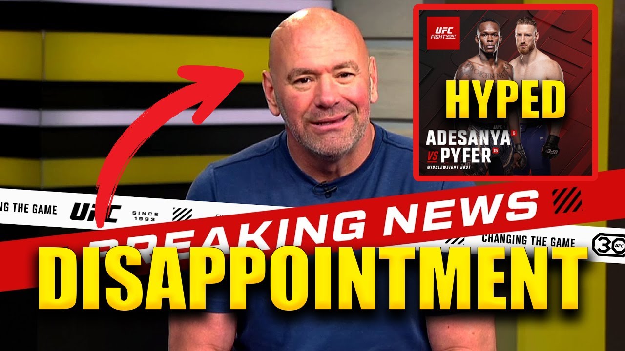 Dana White Announces Adesanya vs Pyfer In Bizarre Low Energy UFC Live