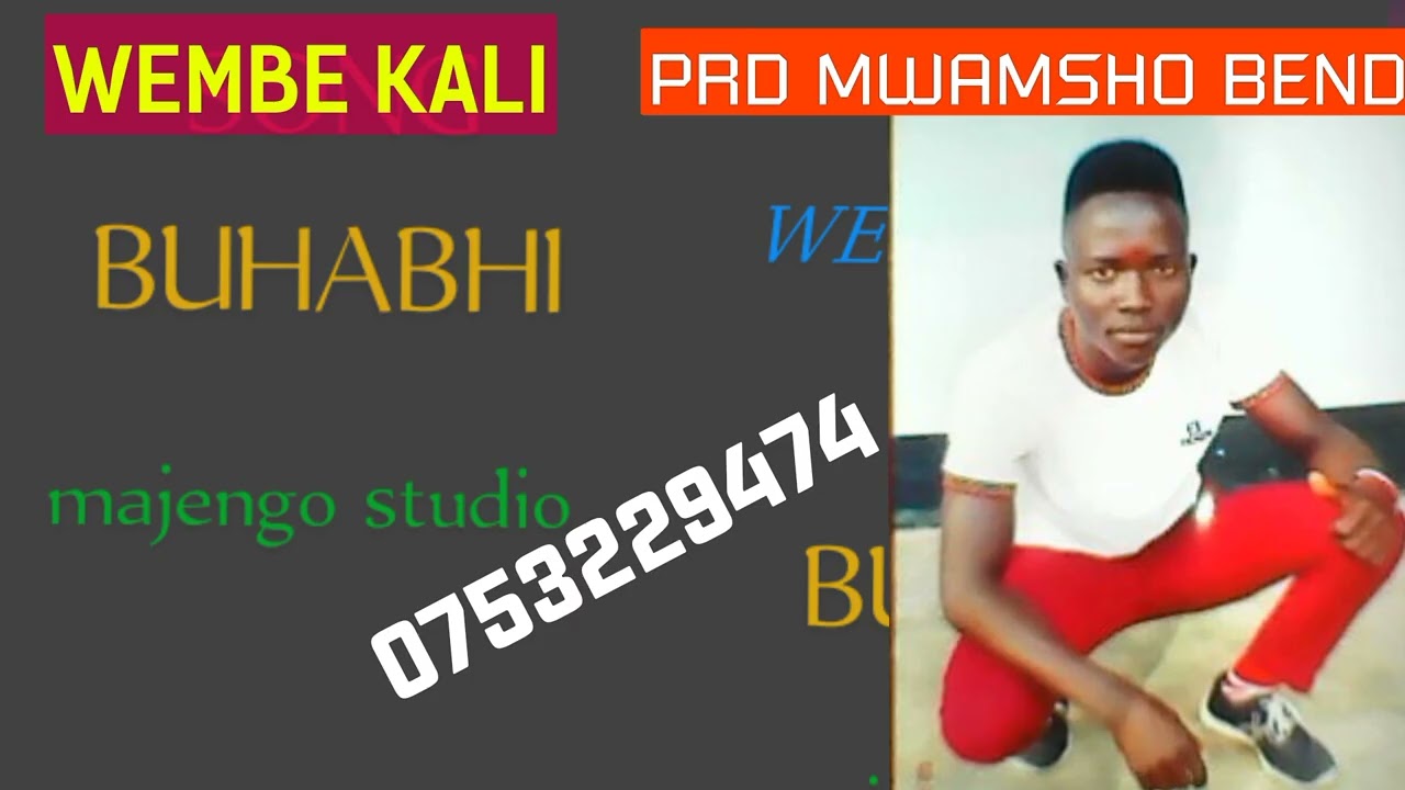 No msanii chipukizi  WEMBE KALI wimbo unaitwa buhabhi prd mwamsho bend 🎹🦾...#
