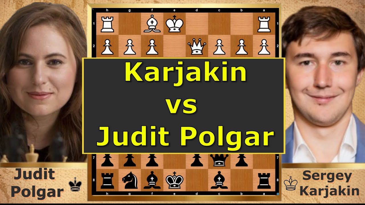 JUDIT POLGAR vs SERGEY KARJAKIN – Blitz Queen Strikes! ♟️⚡🔥 #PolgarPower #BlitzChess #ChessLegend