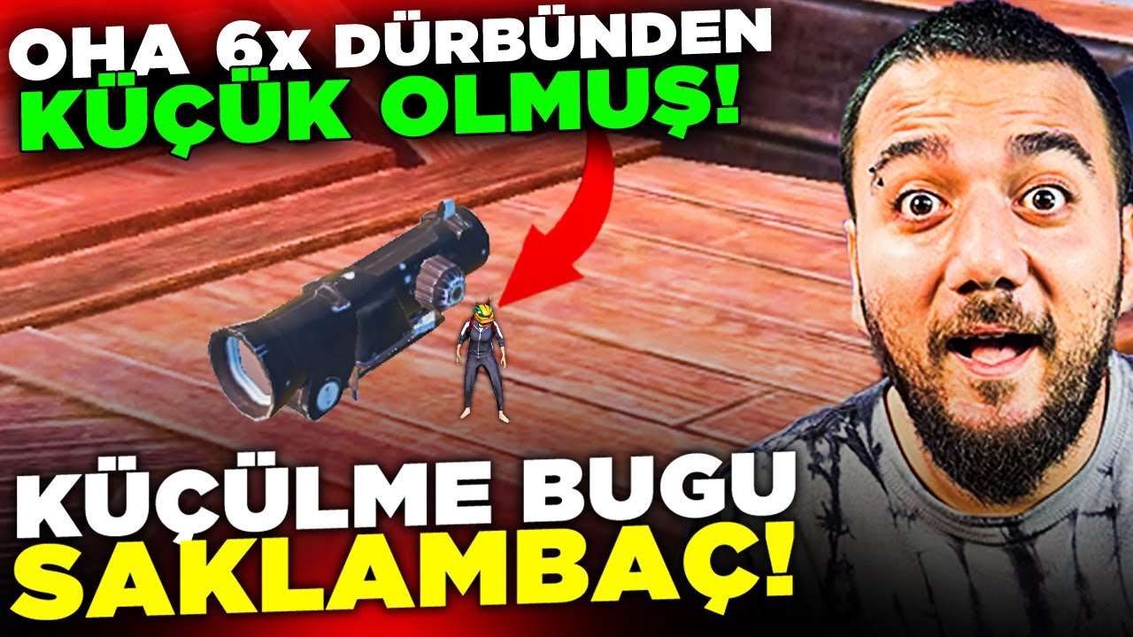 OHA ADAM DÜRBÜNDEN KÜÇÜK! SAKLAMBAÇ ama KÜÇÜLME MODU! PUBG Mobile