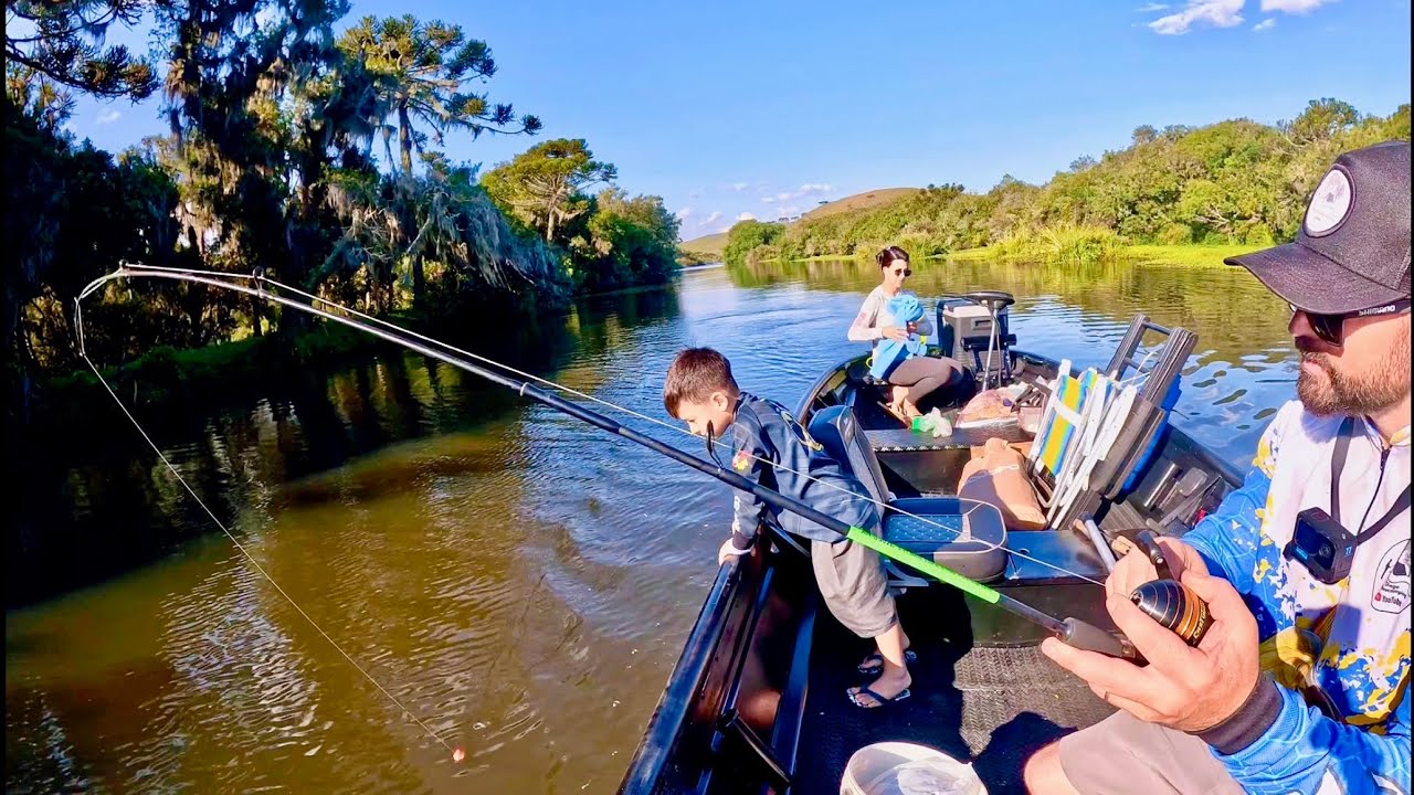 pescaria em família na barragem do rio dos touros 