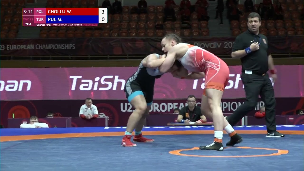 1/4 WW - 72 kg: W. CHOLUJ (POL) v. M. PUL (TUR)