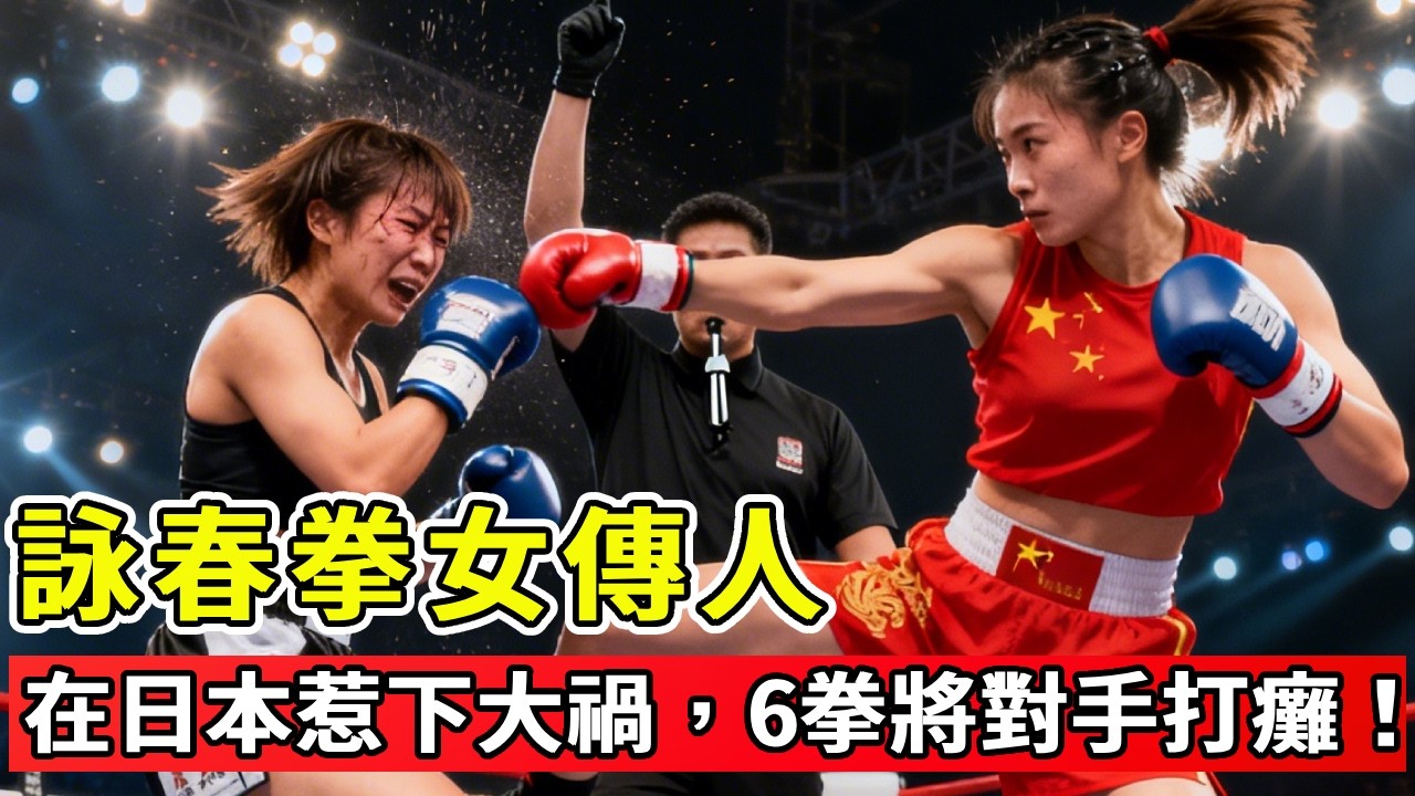 19歲葉派詠春拳女傳人，在日本惹下大禍，2秒6拳將對手打懵逼！#解說 #格鬥