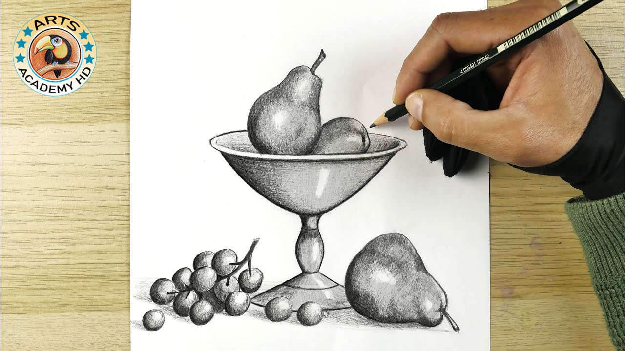 Still-life drawing with Graphite pencil | how to draw still life | dibujo | رسم | رسم بقلم الرصاص
