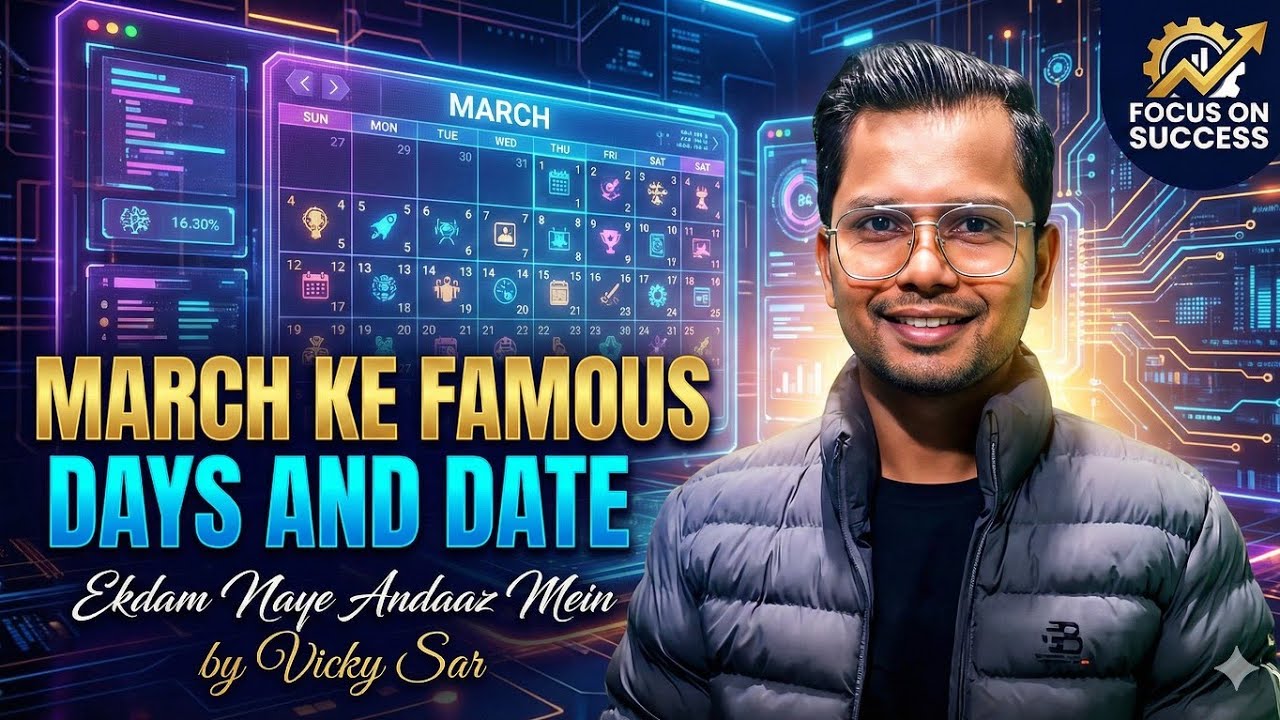 March ka famous days and date by Vicky sir @@##@@ usefull for all exam