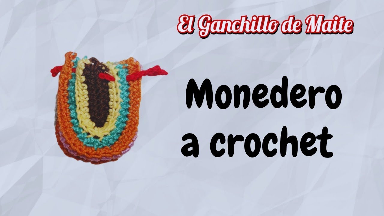 Monedero a crochet viral ,paso a paso, video tutorial.El Ganchillo de Maite 