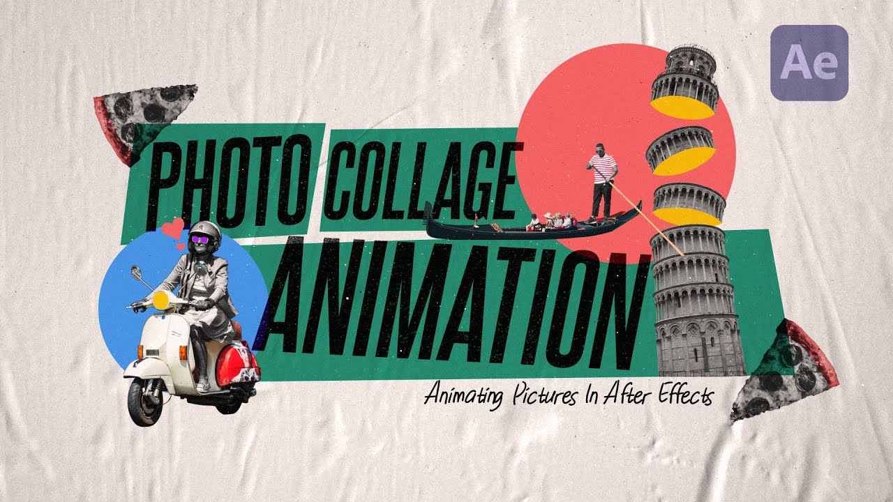 Как создать анимацию фотоколлажа в After Effects | Урок