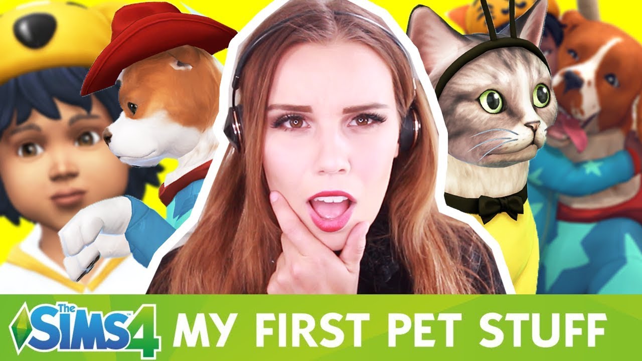 CREATE A PET & SIM REVIEW - The Sims 4 My First Pet Stuff
