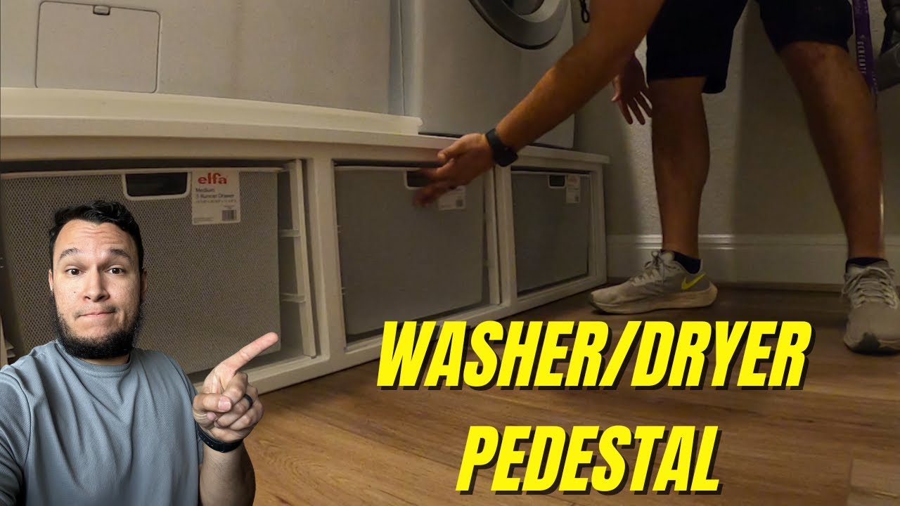 How I made a Washer/Dryer Pedestal || Woodworking