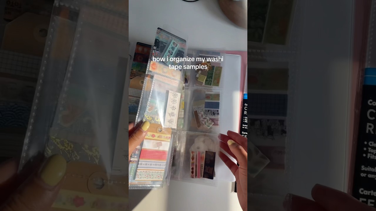 washi tape organization hack! #washitape #organization #hack #penpal #journal