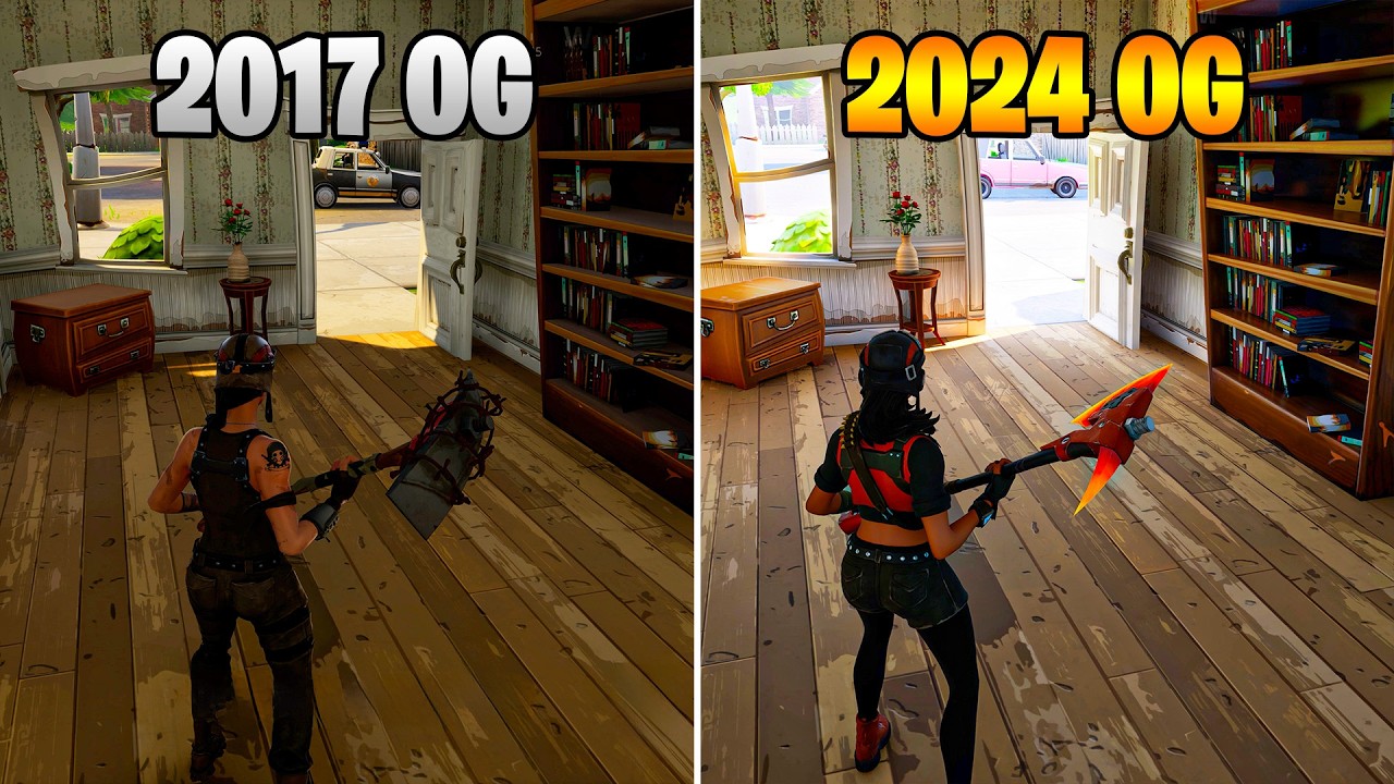 OG Fortnite Graphics VS Now (2017 vs 2024)