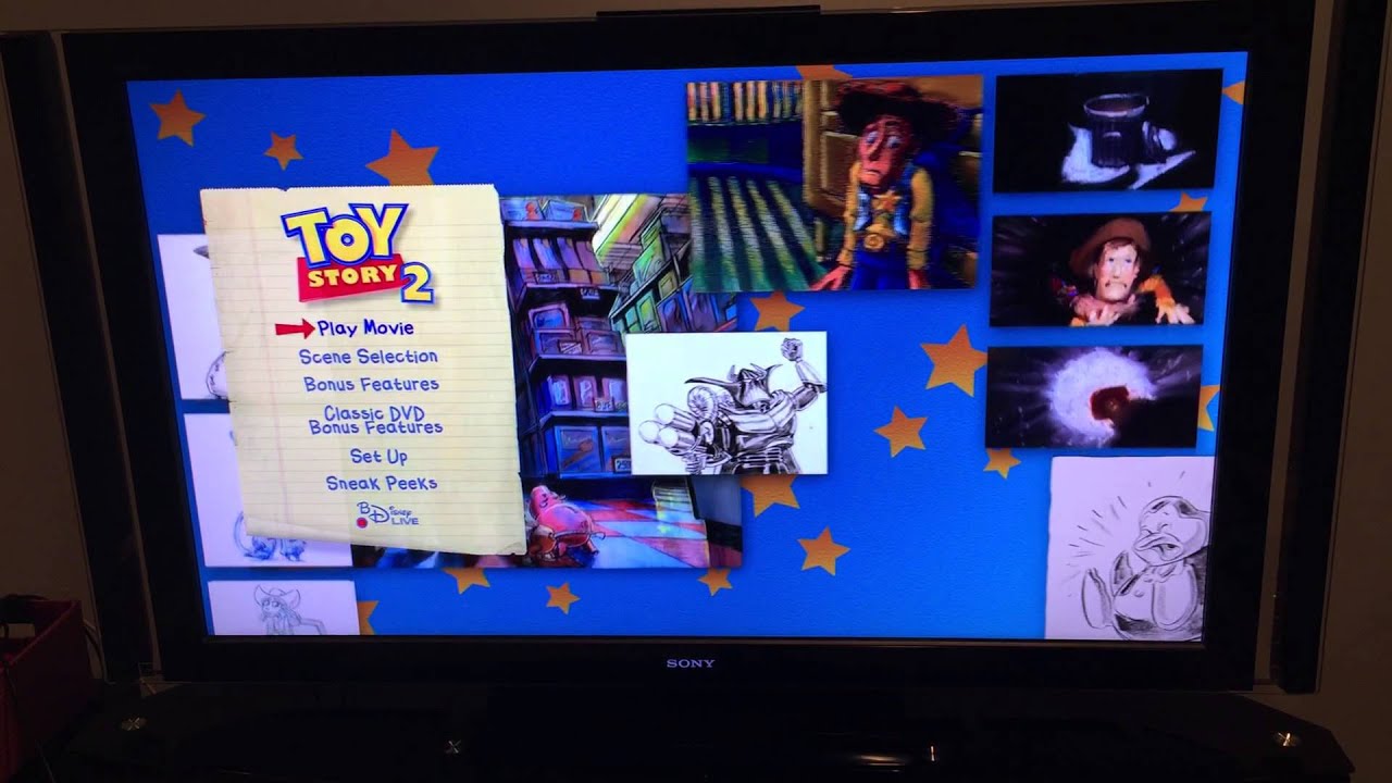 PIXAR 3a. Toy Story 2 Blu-ray Menu