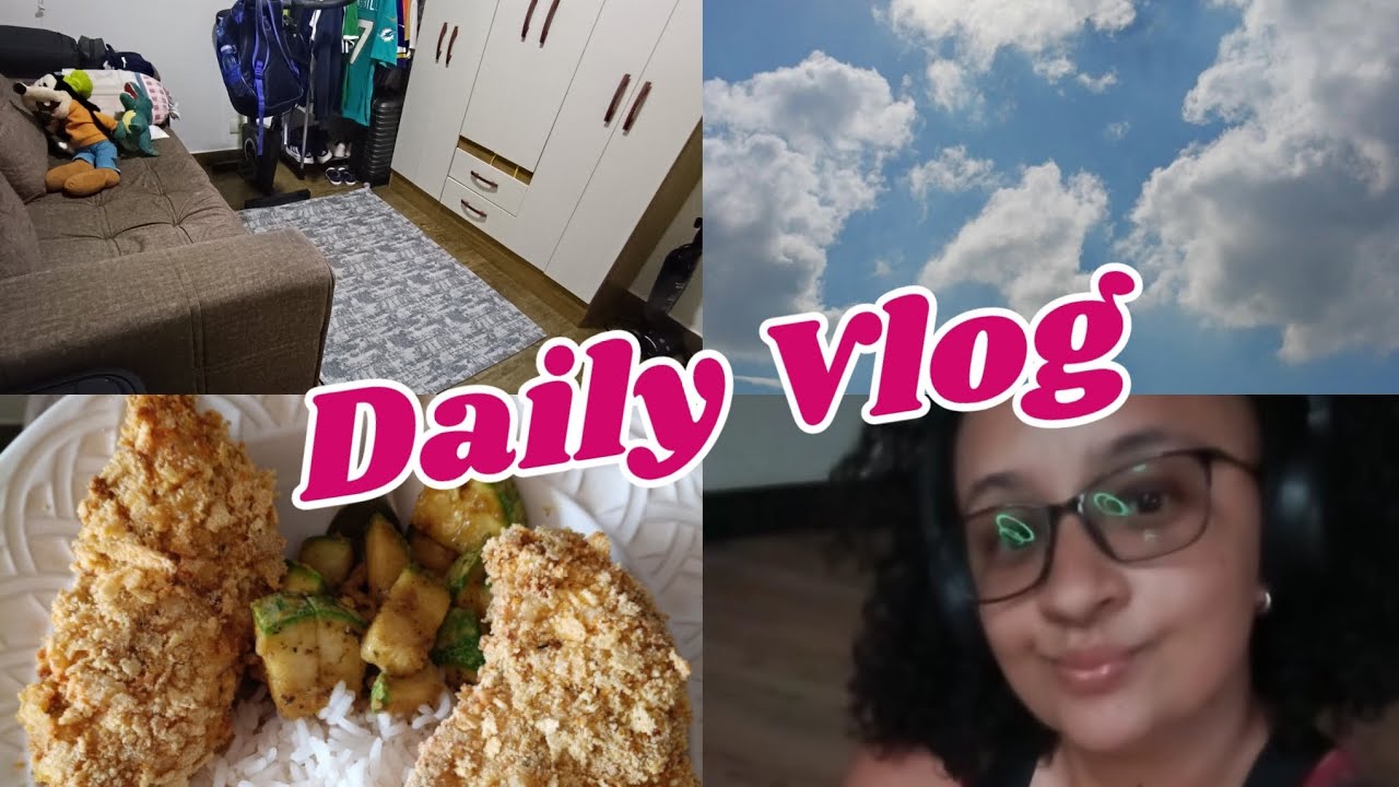 Daily Vlog | Como ficou o quarto | Frango empanado fit | voltei a treinar | limpeza rápida da casa