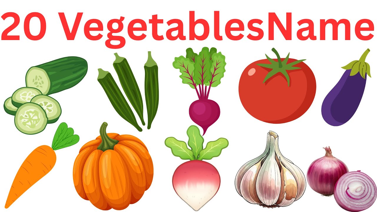 20 Vegetables Name in English and Bangla | সবজির নাম