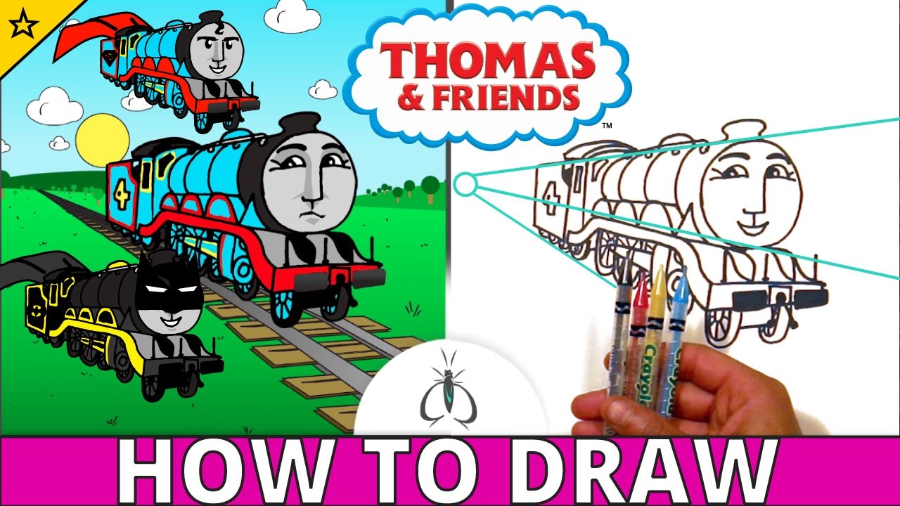 How to Draw Thomas and Friends Step by Step ♦ Gordon the Big Engine ♦ Animated Toy Trains for Kids