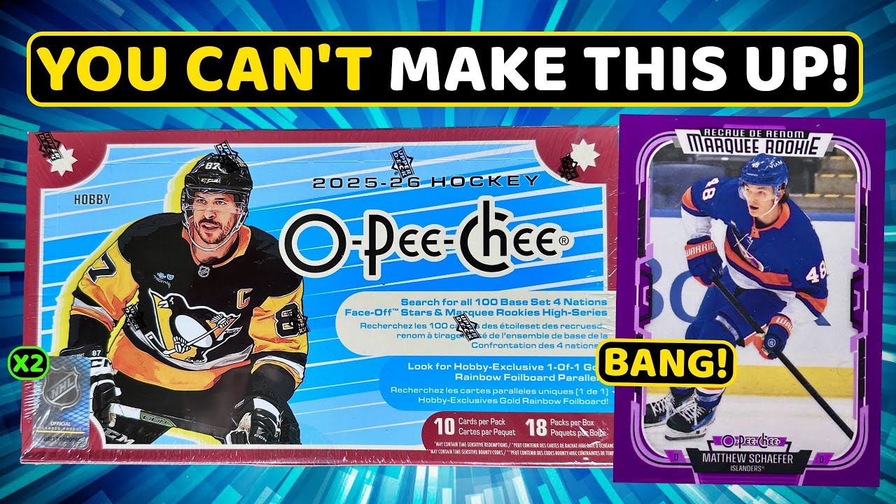 I ONLY PULL 🔥 FROM O-PEE-CHEE! - 2025-26 O-Pee-Chee Hockey Hobby Box Break x2
