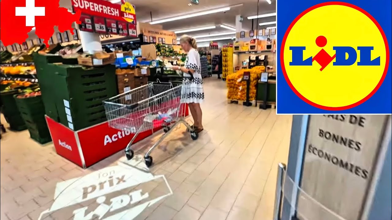 Food Prices in Switzerland🇨🇭Swiss Supermarket LIDL || Shopping || Travel Guide 