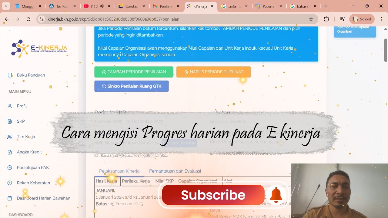 Cara Mengisi Progres Harian pada E Kinerja