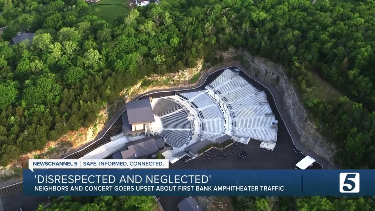 Neighbors, concert-goers upset about traffic at First Bank Amphitheater in Williamson County