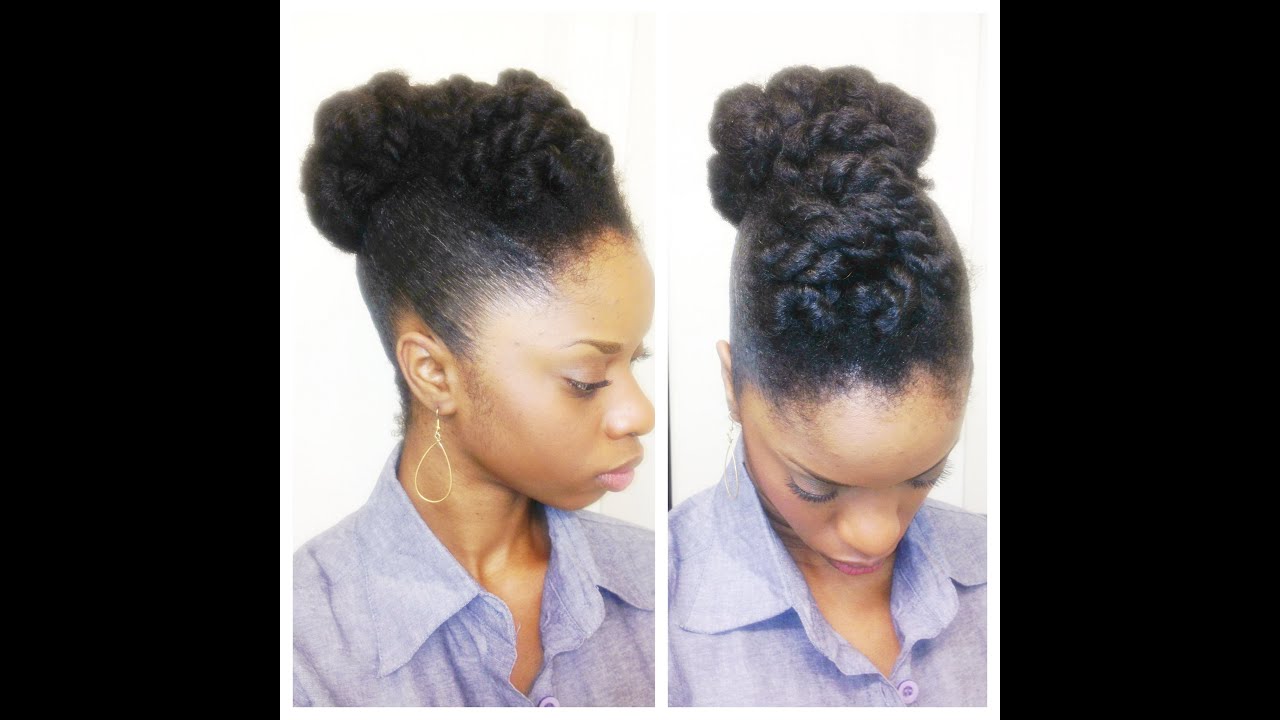 Twisted Updo - Natural Hair