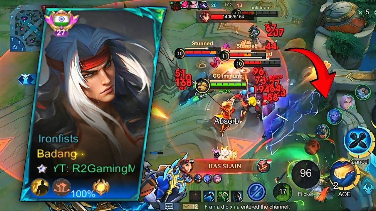 REVAMPED BADANG GAMEPLAY SOLO RANK 💪| badang best build and emblem 2026 🔥