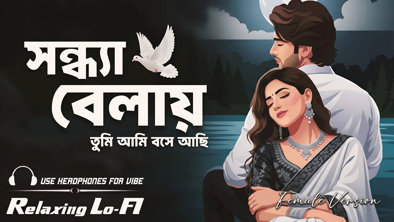 Sandhya Belay Tumi Ami (Female Version) | Bengali Lo-Fi Music | Relaxing & Chill
