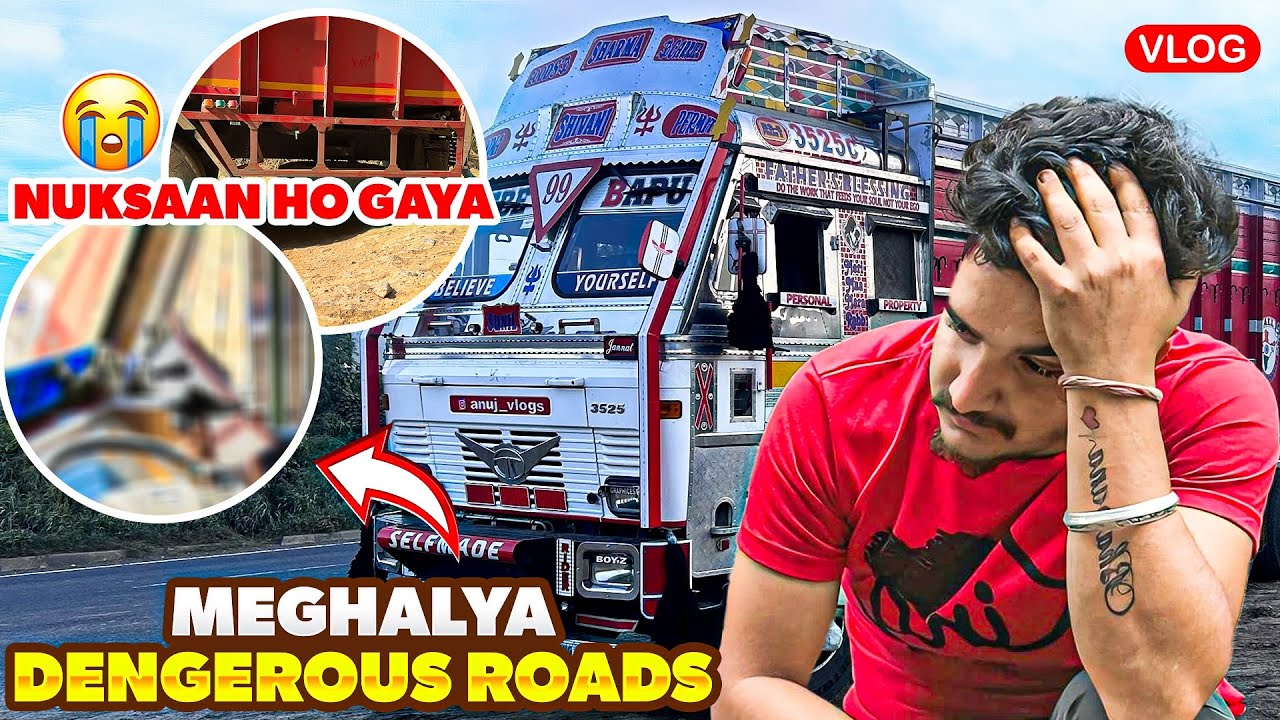 Meghalaya Hills Off Road Ya Tut Gya🥹 | Nuksaan Ho Gya | Adventure Trip | ￼ Pahunch￼ Gya Tripura 🥳🥳
