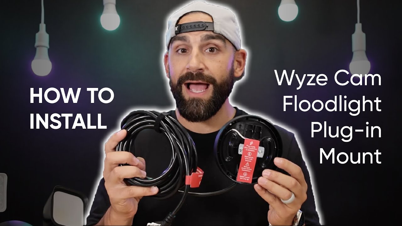 Как установить крепление для прожектора Wyze Cam