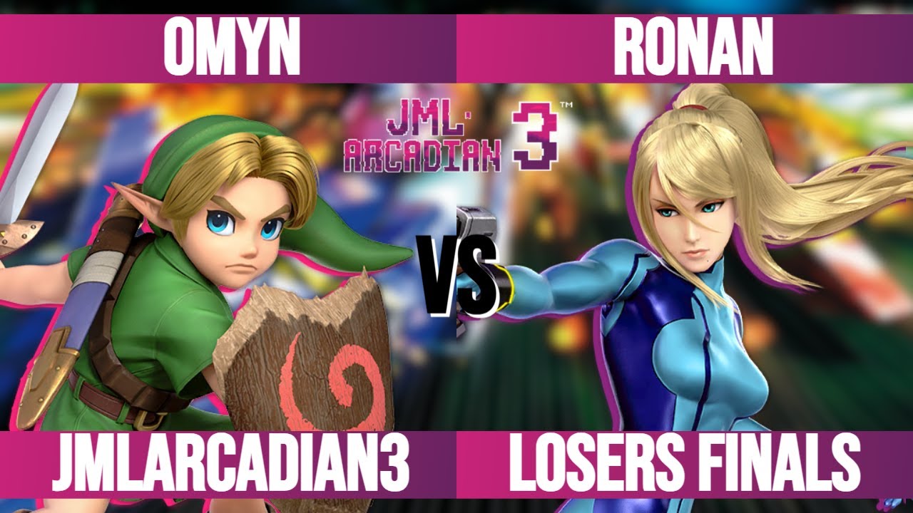 omyn (Young Link) vs Ronan (Zero Suit Samus) - JML Arcadian 3 Losers Finals