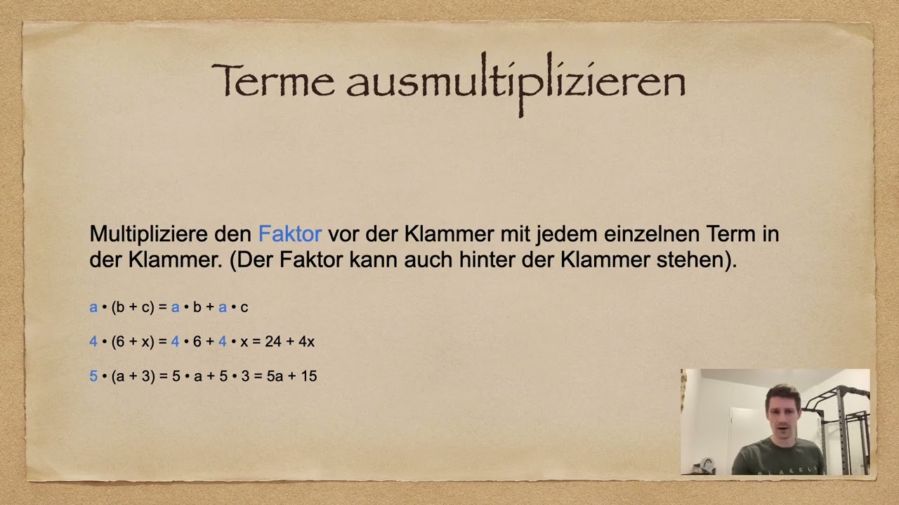 Lernvideo Terme, Gleichungen