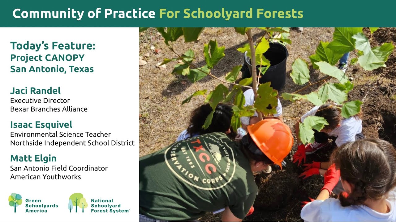 Community of Practice for Schoolyard Forests #8: Project CANOPY, San Antonio, Texas