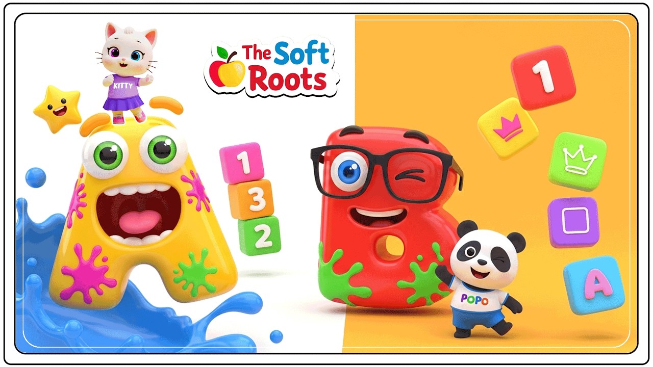 Preschool Learning activities for 3 year olds at home | Learn ABC Phonics Shapes Numbers Colors 🌈