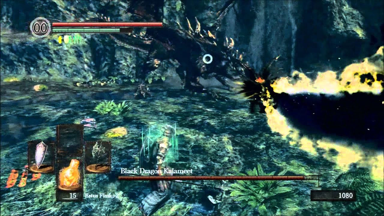Dark Souls - How To Cut Kalameet's Tail for the Obsidian GS (100% Effective Method)